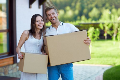 Professional movers handling a compact relocation in Enfieldwash