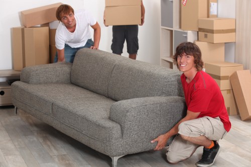 A moving team planning house removals in Enfieldwash